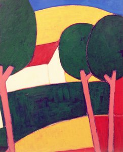 Prowansalski Paysage, 1997 (akryl na papierze)