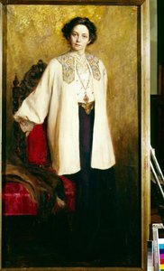 Portret aktorki Very Komissarjevskaia (Komissarzhevskaya) (1864-1910). Obraz Ekateriny Sergeevny Zarudnaya Kavos (1862-1918), olej na płótnie, ok. 1906 r. Sztuka rosyjska XX wieku. Państwowe Centralne Muzeum Teatralne im. A.Bachruszyna, Moskwa. autorstwa Ekaterina Sergeevna Zarudnaya-Kavos