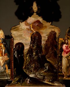 Góra Synaj, przenośny ołtarz tryptykowy, autorstwa El Greco (1541-1614)