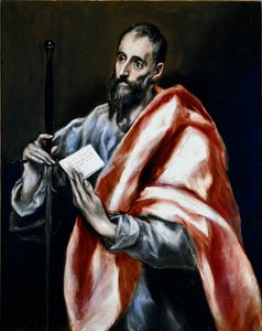 Apotre św. Pawła. Obraz Domenikos Theotokopoulosa dit El Greco (1540-1614) autorstwa El Greco