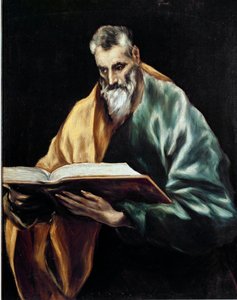 Apotra św Szymona. Obraz Domenikos Theotokopoulosa dit El Greco (1540-1614) autorstwa El Greco