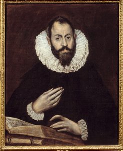 Portret mężczyzny. Obraz Domenikos Theotokopoulosa dit El Greco (1541-1614), około 1600-1610. Olej na płótnie. Amiens, Musee De Picardie - Portret mężczyzny. Obraz Domenikosa Theotokopoulosa zwany El Greco (1541-1614), około 1600-1610. Olej na płótnie. Lic autorstwa El Greco