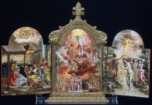 Ołtarz przenośny (tempera na drewnie) autorstwa El Greco