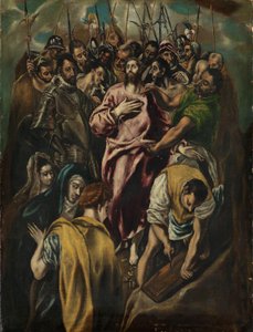 Rozbieranie Chrystusa, ok. 1600 (olej na płótnie) autorstwa El Greco