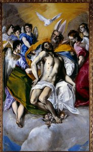 Obraz Trójcy autorstwa Domenikos Theotokopoulosa Dit El Greco (1540-1614) 1577 Nd. 3x1,79 m Madryt, Muzeum Prado autorstwa El Greco