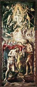 Chrzest Chrystusa (olej na płótnie) autorstwa El Greco