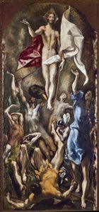 Zmartwychwstanie Chrystusa (olej na płótnie) autorstwa El Greco