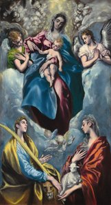 Madonna z Dzieciątkiem ze św. Martiną i św. Agnieszką, 15971599. autorstwa El Greco
