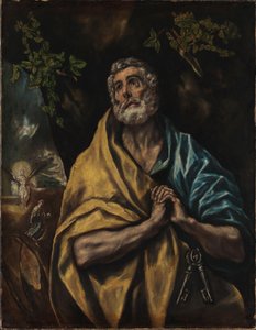 Norweski Bokmål:  Den angrende Peter Łzy świętego Piotra autorstwa El Greco