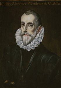 Portret Rodrigo Vázqueza de Arce, pierwsza trzecia część XVII wieku. autorstwa El Greco
