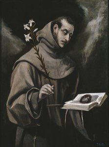 Św. Antoni Padewski, c. 1580 autorstwa El Greco