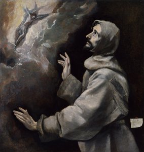 Święty Franciszek otrzymujący stygmaty autorstwa El Greco