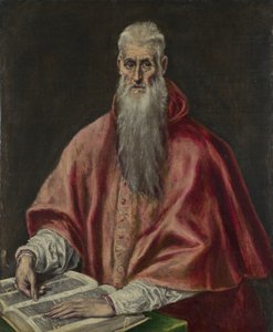 Święty Hieronim jako kardynał, 15901600 autorstwa El Greco