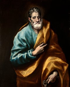 Hiszpański: San Pedro Apóstol Apostoł Świętego Piotra autorstwa El Greco
