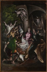 Adoracja pasterzy, ok. 1605-10 autorstwa El Greco