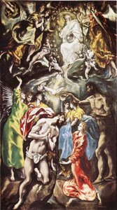 Chrzest Chrystusa autorstwa El Greco