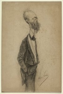 Karykaturalny portret malarza Willema Johannesa Oppenoortha