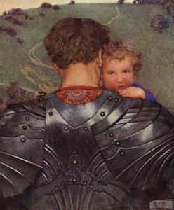 Chociaż lwa na polu, z kolei baranka znajdziesz (kolor lito) autorstwa Eleanor Fortescue-Brickdale
