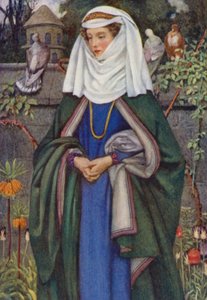 Ilustracja do Idylls of the King autorstwa Alfreda Lorda Tennysona (kolor lito) autorstwa Eleanor Fortescue Brickdale