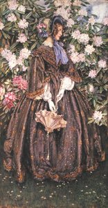 Dama z parasolką (akwarela na papierze) autorstwa Eleanor Fortescue Brickdale