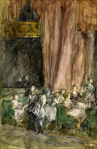 Próby, ok. 1912 (akwarela na papierze) autorstwa Eleanor Fortescue Brickdale