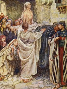 Syn Wdowy wychowany w Nain (kolor lito) autorstwa Eleanor Fortescue-Brickdale