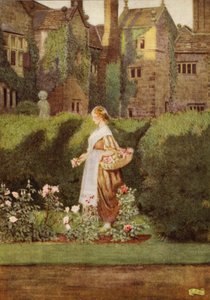 Na jej twarzy jest ogród (kolor lito) autorstwa Eleanor Fortescue-Brickdale