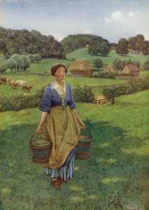 Czyj brąz ma piękniejszy wdzięk niż każda pomalowana twarz, którą może pokazać Hyde Park (kolor lito) autorstwa Eleanor Fortescue-Brickdale