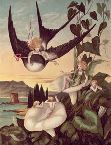 Ilustracja do „Thumbkinetta”, Hansa Christiana Andersena (1805-75) c.1872