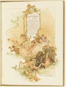 Program do baletu La Perle Mariusa Petipy i Riccardo Drigo, 1896.