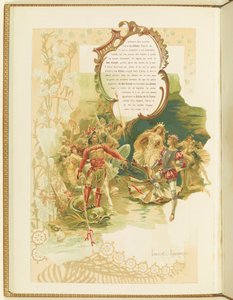 Program do baletu La Perle Mariusa Petipy i Riccardo Drigo, 1896.