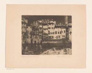 Borgo San Jacopo (Firenze) (oryginalny tytuł obiektu) autorstwa Elena Wissmann (signed by artist)