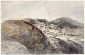 Widok na Södermalm autorstwa Elias Martin