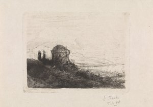 Chateau Chatelard w pobliżu Clarens autorstwa Elias Stark (signed by artist)