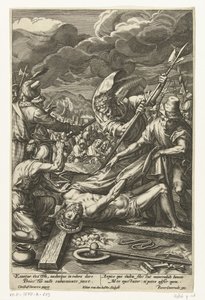 Chrystus odarty z szat Męka Chrystusa (tytuł serii) autorstwa Elias van den Bossche