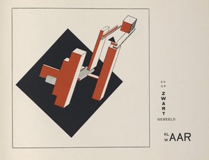 O dwóch kwadratach, 1922. autorstwa Eliezer Markowich Lissitzky