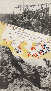 Hodowla bawełny. Ilustracja z ZSRR buduje socjalizm, 1933. autorstwa Eliezer Markowich Lissitzky