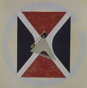Proun 43, 1924 autorstwa Eliezer Markowich Lissitzky