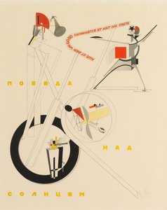 Arkusz tytułowy „Zwycięstwo nad słońcem” A. Kruchenykh, 1923