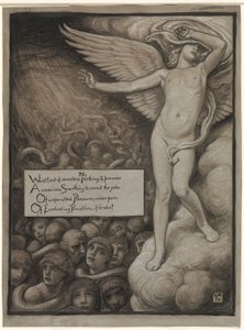 (Ilustracja do Rubáiyát Omara Khayyáma) Miłość wzdryga się na widok piekła autorstwa Elihu Vedder