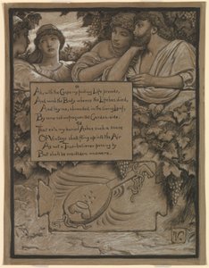 (Ilustracja do Rubáiyát Omara Khayyáma) Grobowiec Omara autorstwa Elihu Vedder