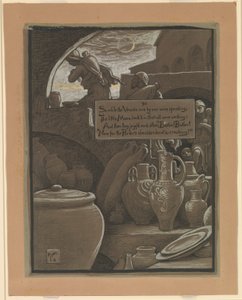 (Ilustracja do Rubáiyát Omara Khayyáma) Koniec Ramazanu autorstwa Elihu Vedder