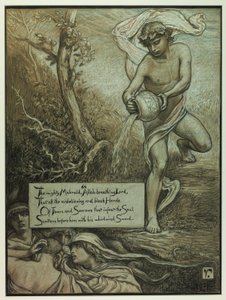 (Ilustracja do Rubáiyát Omara Khayyáma) Potężny Mahmud autorstwa Elihu Vedder