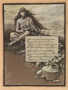 (Ilustracja do Rubáiyát Omara Khayyáma) Pieśń na pustyni autorstwa Elihu Vedder