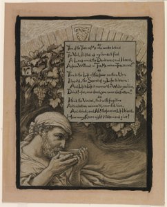 (Ilustracja do Rubáiyát Omara Khayyáma) Dusza pucharu autorstwa Elihu Vedder