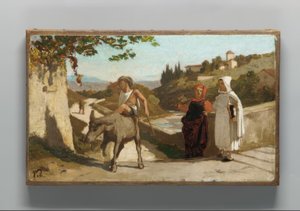 Bajka o młynarzu, jego synu i osiołku autorstwa Elihu Vedder