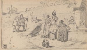 Ojciec i Syn, ok. 1859. autorstwa Elihu Vedder