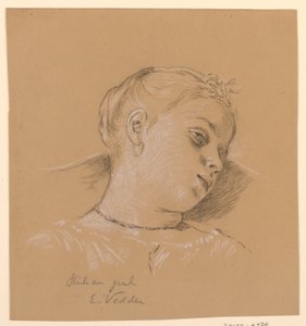 Włoska dziewczyna autorstwa Elihu Vedder