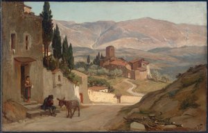 Niedaleko Perugii, 1870 autorstwa Elihu Vedder