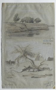 Nil, 1890 (kolorowa kredka na papierze) autorstwa Elihu Vedder